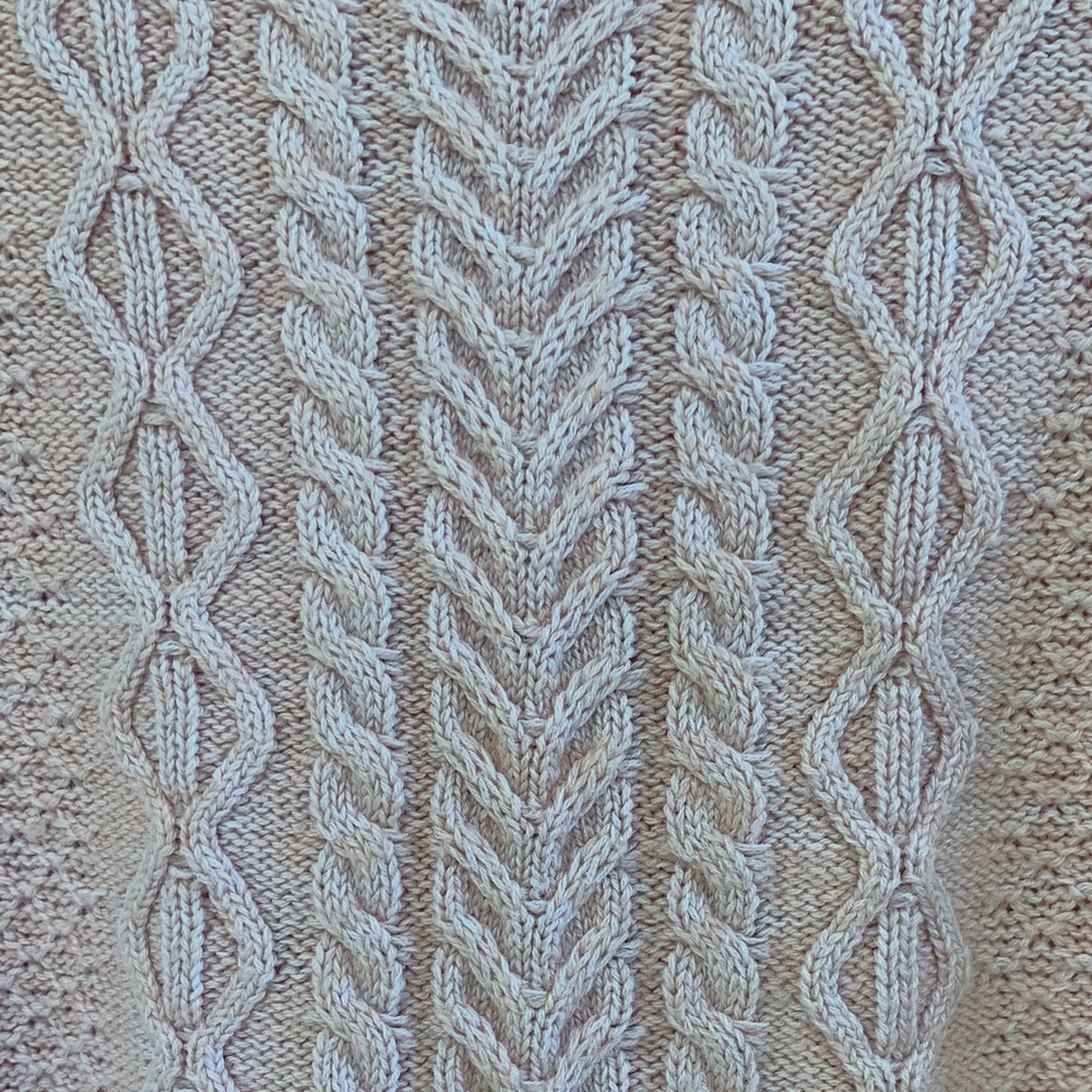 Laura Scott Pink Cable Knit Sweater - Picture 4 of 5